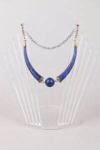 Vintage Art Deco Style Necklace (Blue)