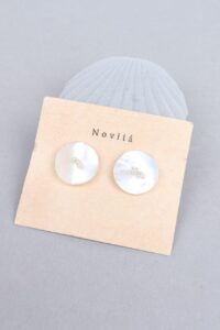 1930-40s Mother of Pearl Clip Earrings (Never Used)