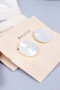 1930-40s Mother of Pearl Clip Earrings (Never Used) - Afbeelding 4