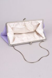 Lilac Purple Kiss Lock Evening Bag - Image 6