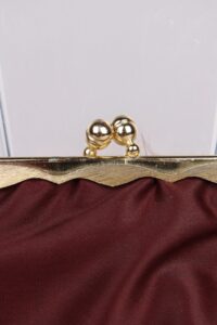 Gold & Auburn Kiss Lock Evening Bag - Afbeelding 5