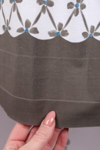 1950s White Taupe Cotton Dress | XS - Image 13