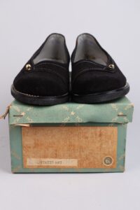 1950s Black 'Pehave' Wedges (NOS) | 36.5-37EU (3.5-4UK) - Image 4