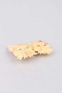 1940s Signed Japan Celluloid Dogs Brooch - Image 4