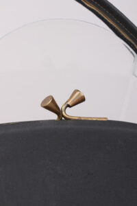 1940s Black Gold Kiss Lock Closure Bag - Afbeelding 6