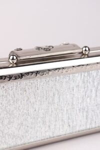 Vintage Black & Silver Clutch/Shoulder Bag - Afbeelding 11