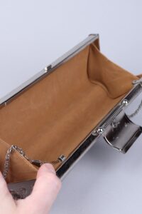 Vintage Black & Silver Clutch/Shoulder Bag - Afbeelding 13