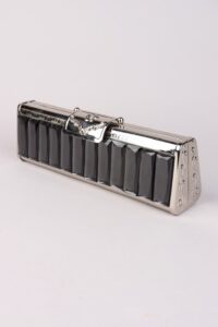 Vintage Black & Silver Clutch/Shoulder Bag - Afbeelding 15