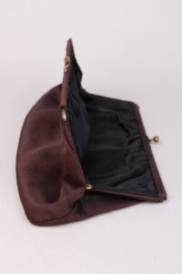 1950-60s Brown Envelope Clutch Bag - Afbeelding 6
